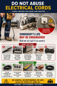 Do Not Abuse Electrical Cords