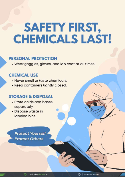 Safety First Chemicals Last – Lab Safety