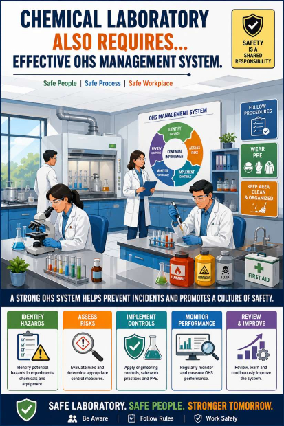 Chemical Laboratory Requires Effective OHS Management System