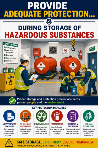 Provide Adequate Protection During Storage of Hazardous Substances