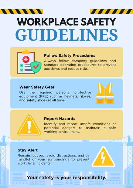 Workplace Safety Guidelines (Blue)