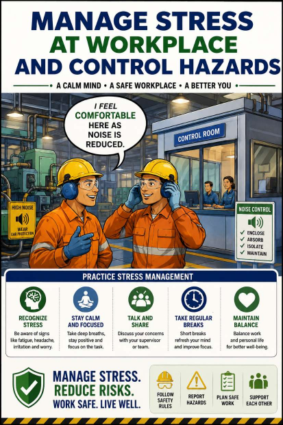 Manage Stress at Workplace and Control Hazards