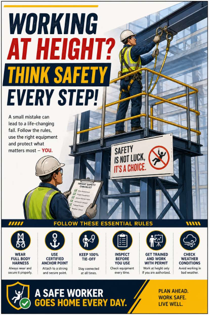 Working at Height? Think Safety Every Step!